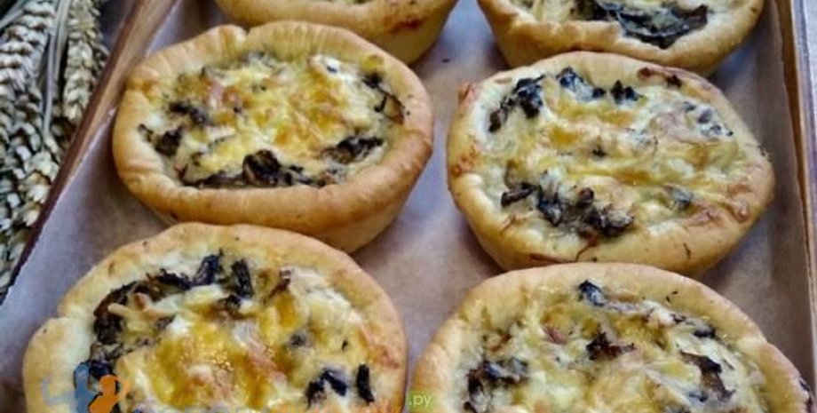 ватрушки с грибами, рецепты