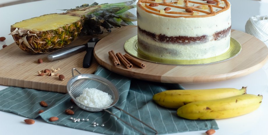 торт колибри с ананасами, американская классика, американский рецепт, торт с ананасами, вкусный торт