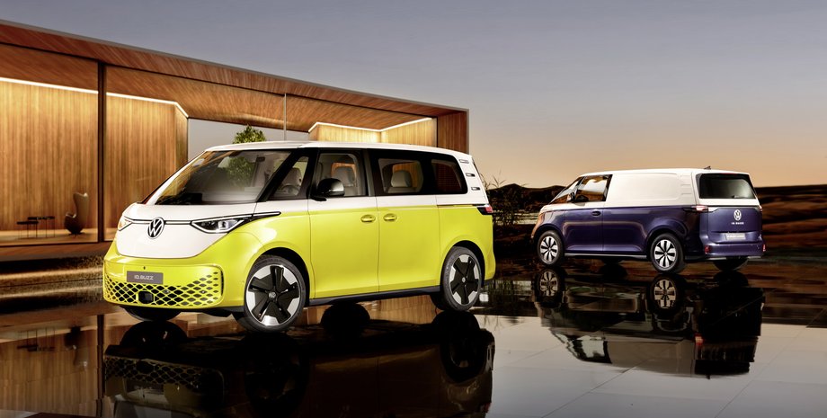 Volkswagen ID.Buzz, новый Volkswagen ID.Buzz, электромобиль Volkswagen ID.Buzz, электрокар Volkswagen ID.Buzz