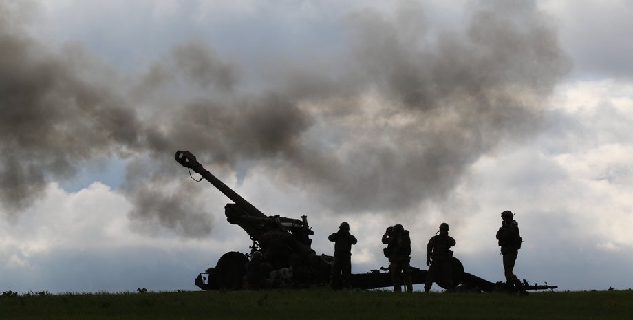 ВСУ, солдаты, артиллерия, артиллеристы, пушка, гаубица, выстрел, залп