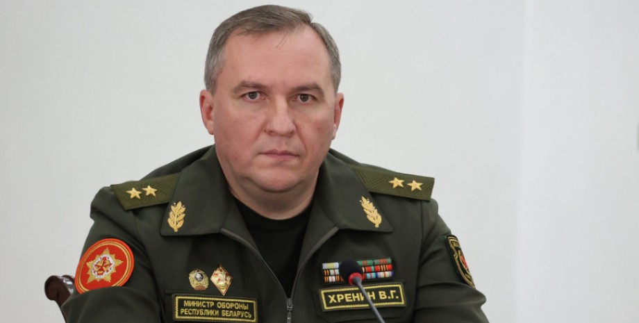 Министр обороны Беларуси генерал-лейтенант Виктор Хренин, министр обороны беларуси, виктор хренин