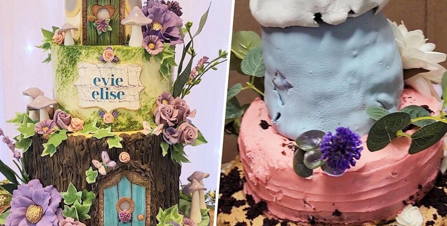 Торт с неудачным оформлением, покупки в интернете, кулинария, рецепты, десерты