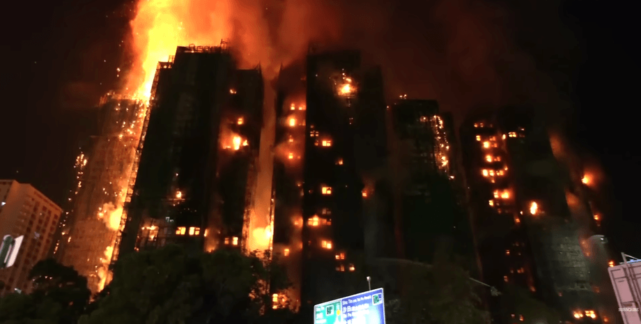 Пожар в Гонконге