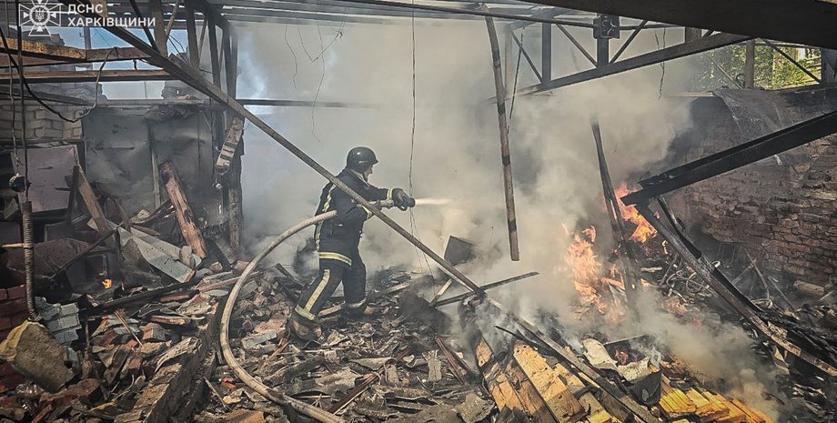 Харьковская область, обстрел, Харьков, атаки, война РФ против Украины, ГСЧС, спасатели