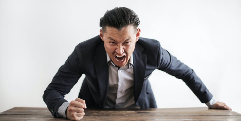 злость, злой мужчина