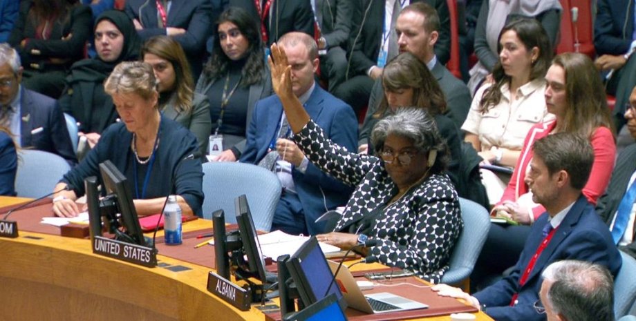 Представительница США в ООН, решение ООН, вето США в ООН, Линда Томас-Гринфилд в ООН, США война в Израиле, США сектор Газы, США сектор Газы
