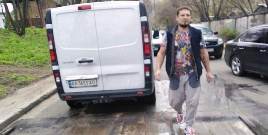 Київ, водій, дорожники, конфлікт, стрілянина, поранений,