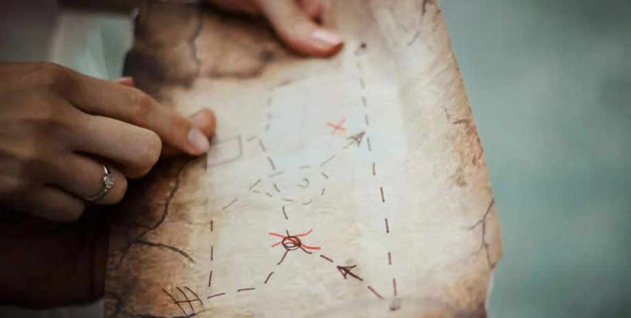 Карта скарбів, зістарені підроблені карти скарбів, карта із золотом, карта веде до скарбу, заробили мільйони, шахраї продавали карти