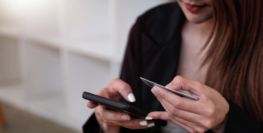 смартфон, телефон, дівчина, руки