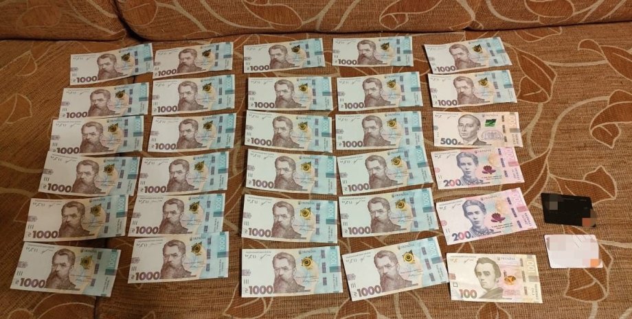 гроші, гривні, валюта, українська валюта, конфісковані кошти, речові докази