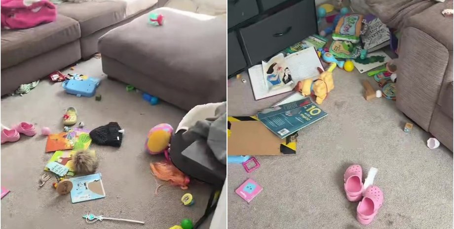 Британка показала своє державне житло, яке тепер нагадує притон