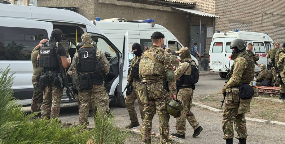 Спецназ Росгвардии после штурма колонии в Волгоградской области спецназ, Росгвардия, собр, колония, ИК-19, суровикино