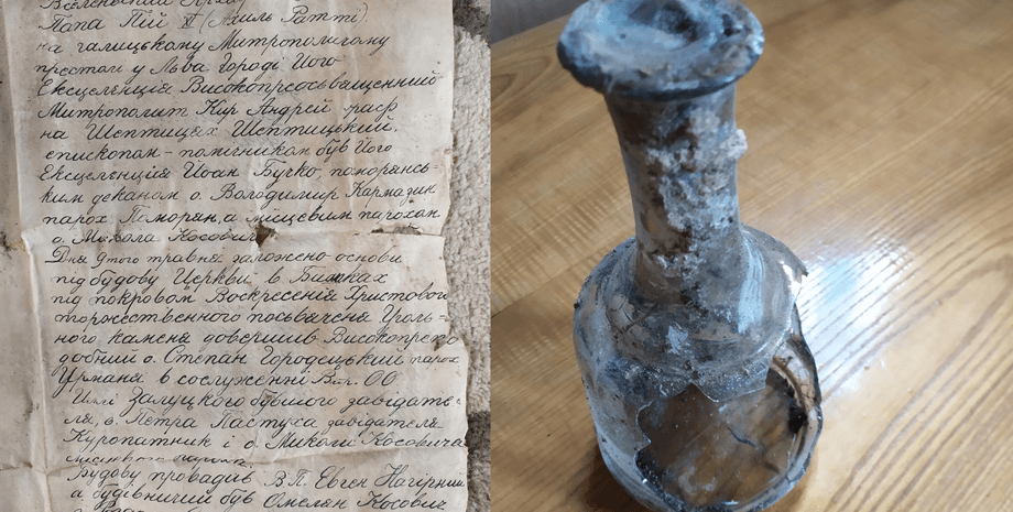 Капсула часу, послання з минулого, записка з минулого