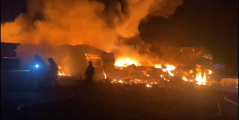 Пожежа, Одинцово, Підмосков'я, Московська область, Росія