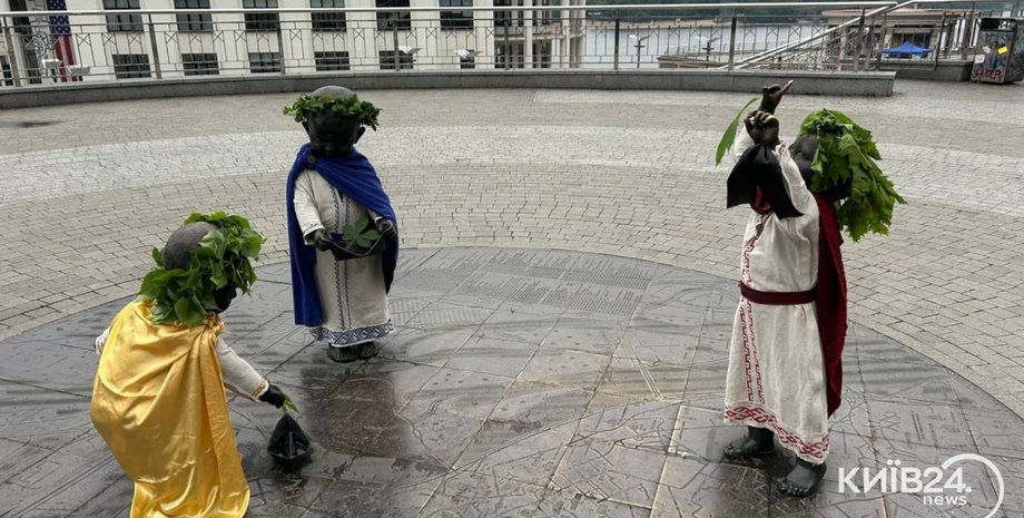 день города, малыши-основатели Киева