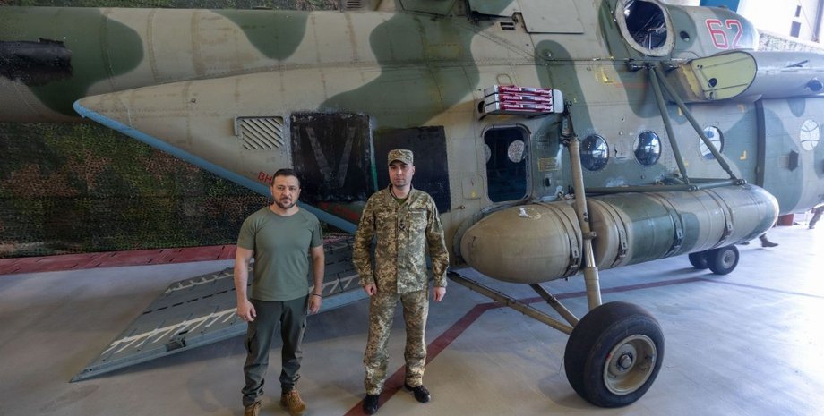 Кирилл Буданов, Владимир Зеленский, Ми-8, вертолет, фото