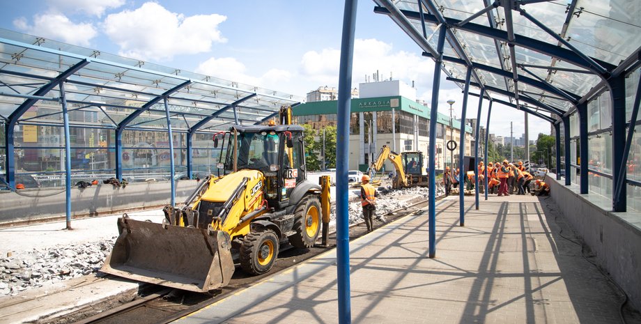 Ремонт, Индустриальный путепровод, киев, фото