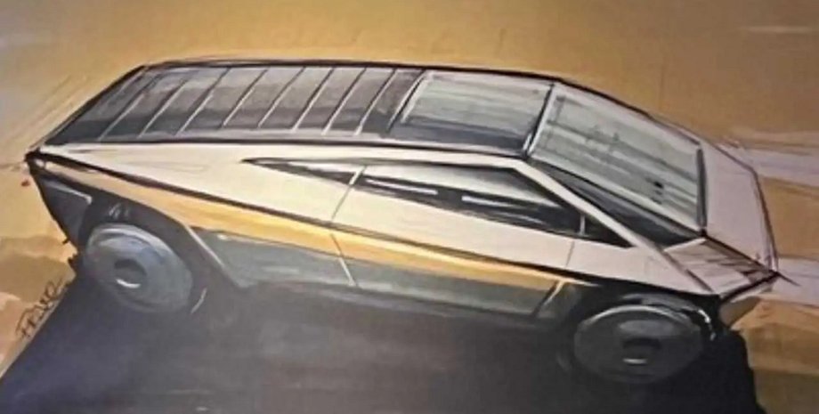 Tesla Cybertruck, пикап Tesla Cybertruck, электромобиль Tesla, новая Tesla Cybertruck, электрокар Tesla