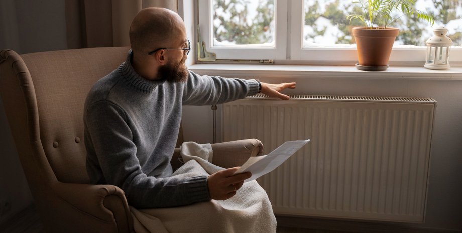 людина, чоловік, крісло, тепло, батарея опалення