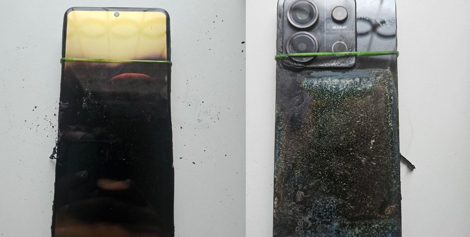 смартфон Redmi Note 13 Pro після вибуху Redmi Note 13 Pro