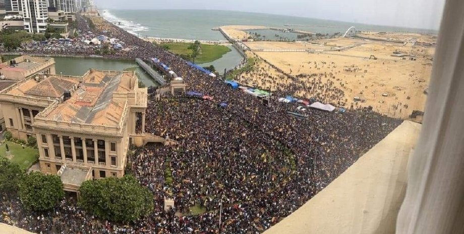 Протест, Коломбо, Шри-Ланка