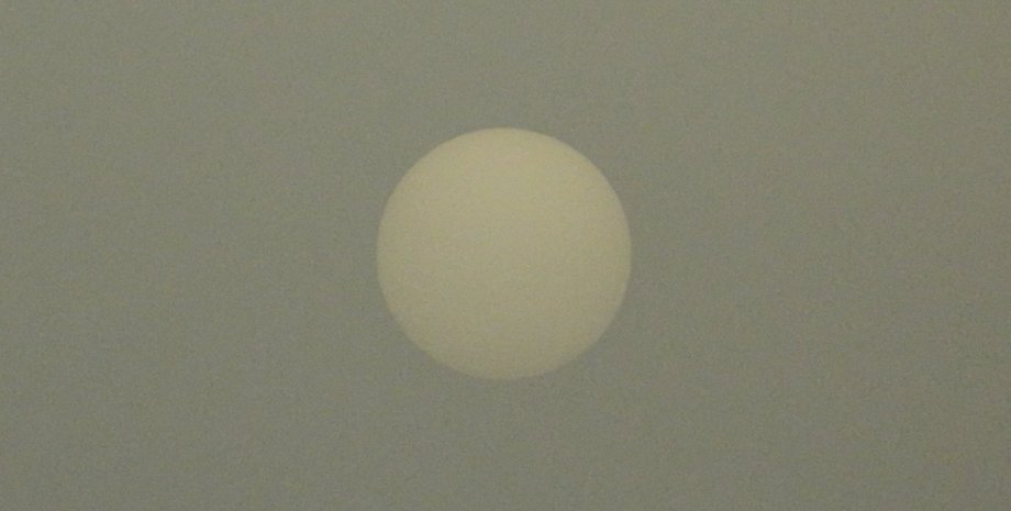 Сонце, незвична аномалія, Україна