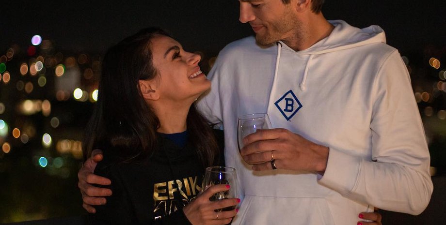 Мила Кунис и Эштон Кутчер, Мила Кунис и Эштон Кутчер в санта-барбаре, Мила Кунис и Эштон Кутчер помогают Украине