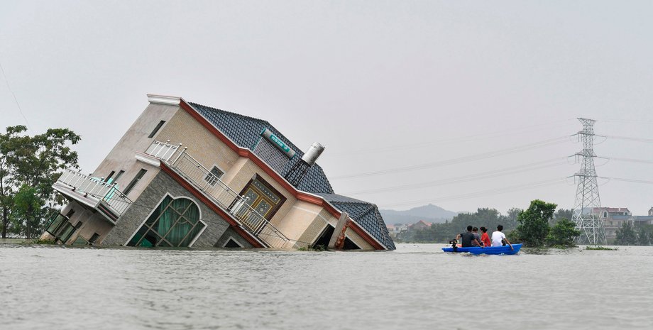 китай, затопление китай, наводнение китай