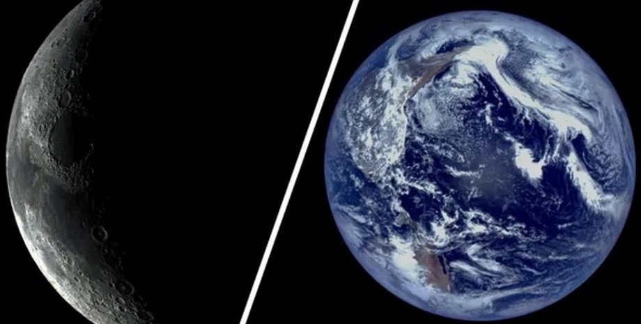 Місяць Земля