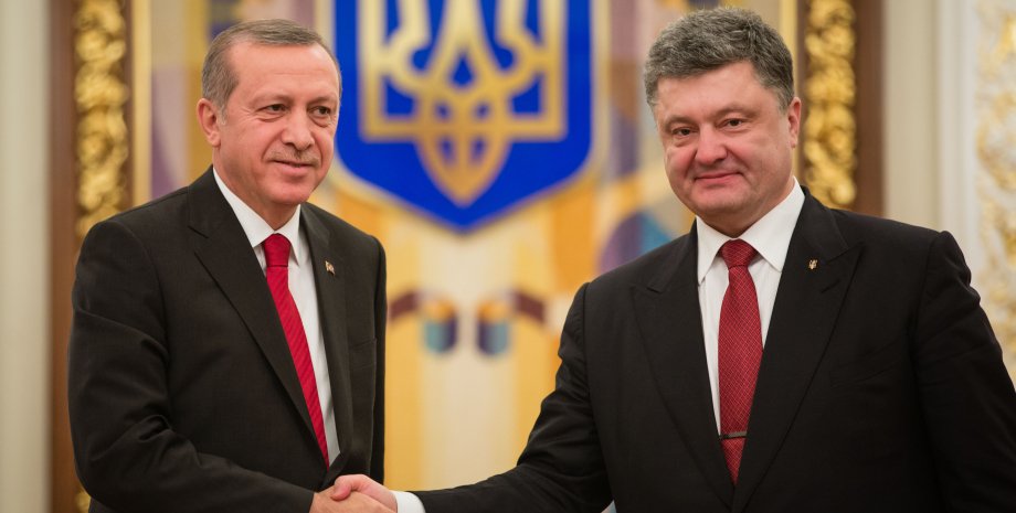 Реджеп Тайип Эрдоган и Петр Порошенко / Фото пресс-службы президента Украины