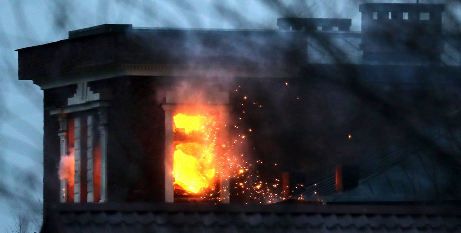 Подмосковье, Мытищинский стрелок, дом, пожар, гранатомет