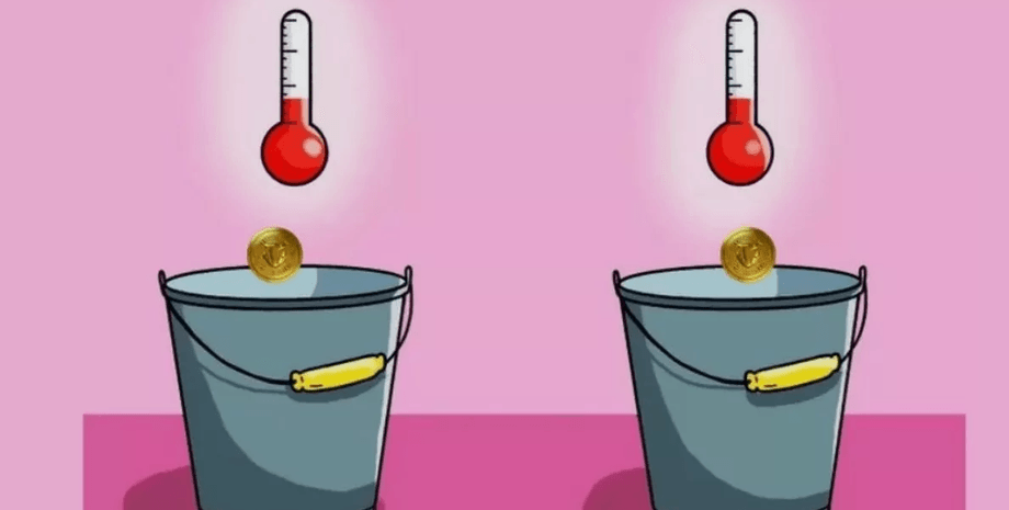 Визуальная головоломка, тест, задача, тренировка памяти, монета, температура, цельсий, фаренгейт, хитрая задача, тест на IQ