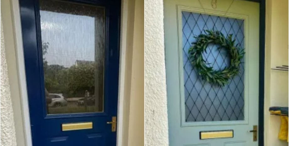 Дверь после ремонта