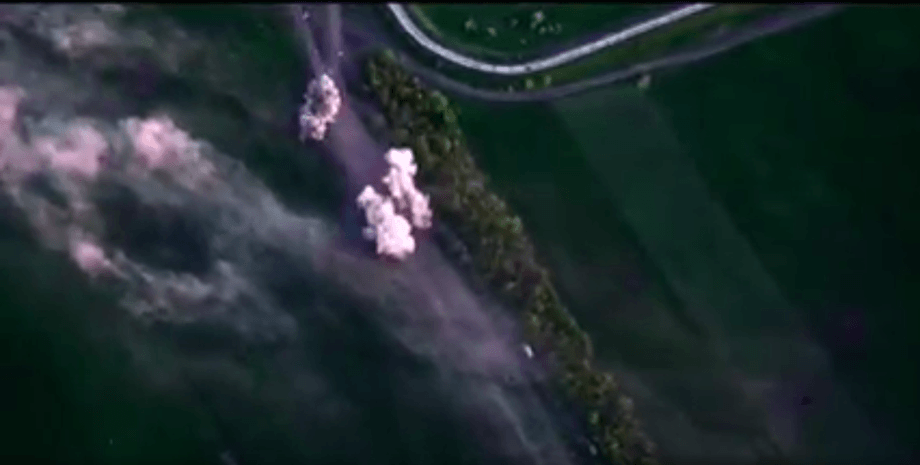 артилерія знищила колону РФ