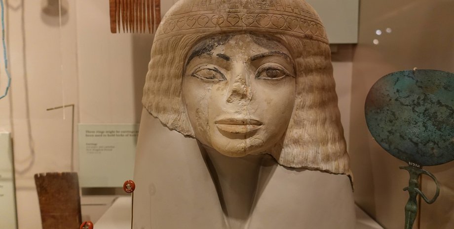 Древнеегипетский бюст, статуэтка, статуя, древняя реликвия, лицо поп-звезды, лицо, Майкл Джексон, древнеегипетский бюст