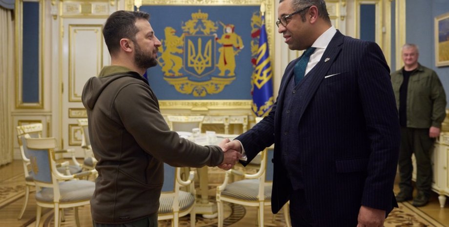 Владимир Зеленский, Джеймс Клеверли, Офис президента, визит, поездка, МИД Великобритании, санкции