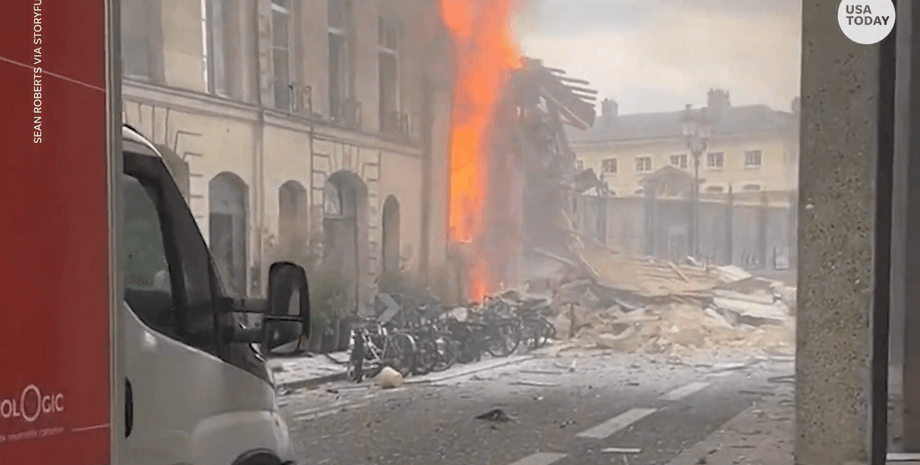 Взрыв в Париже, фото