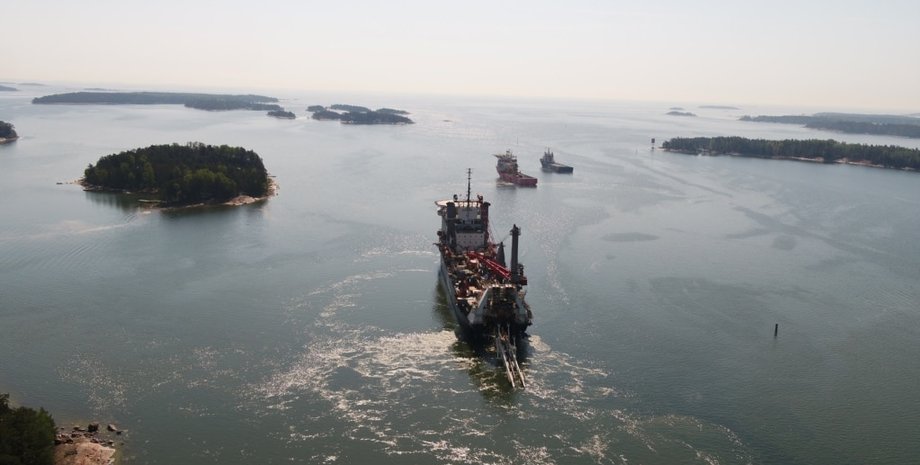 Балтійське море, Естонія, Фінляндія, аварія на газопроводі