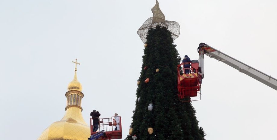 софиевская площадь, новогодняя елка, рождество, главная елка, новый год