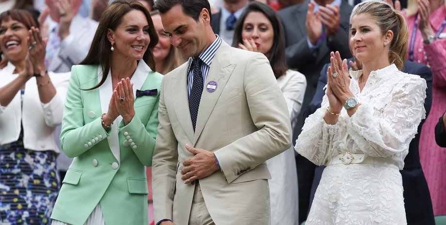 кейт миддлтон, роджер федерер, федерер жена, уимблдон