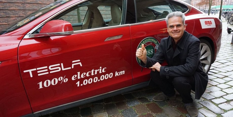 Tesla Model S, электромобиль Tesla, пробег Tesla, рекорд пробега, пробег Tesla Model S