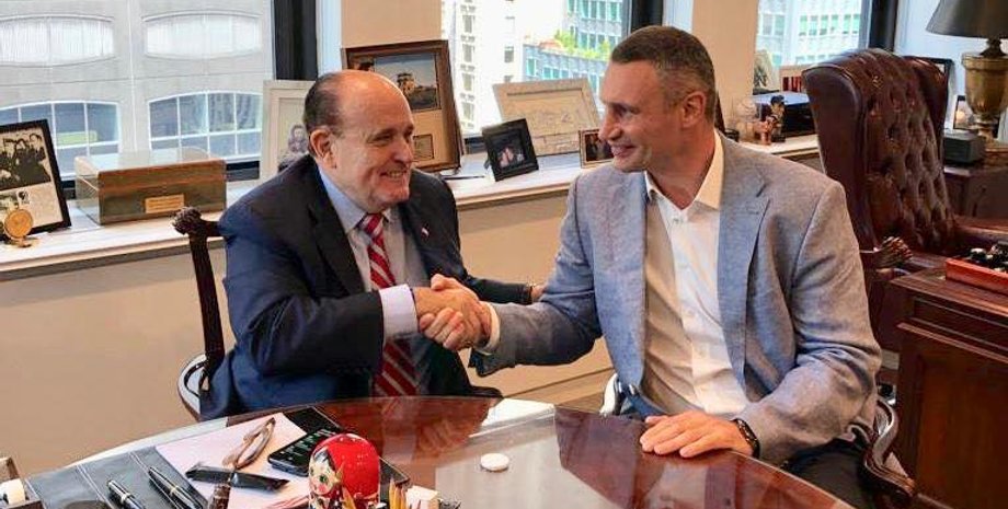 Рудольф Джулиани и Виталий Кличко / Фото: facebook/Vitaliy.Klychko