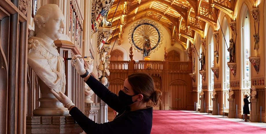 виндзорский замок, уборка