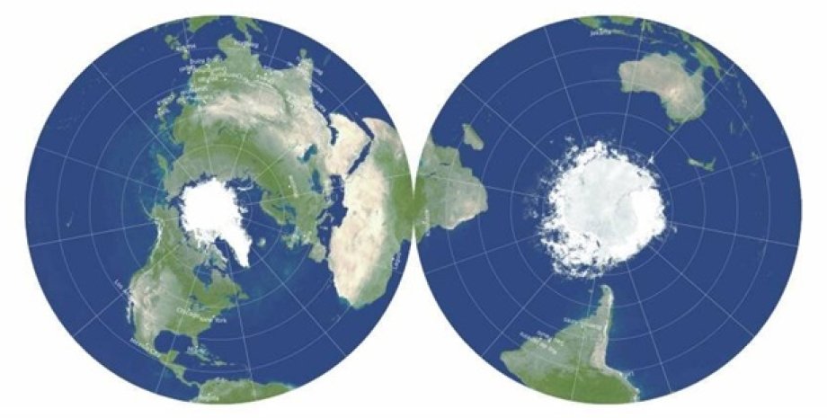 Карта Землі, Екватор, Півкулі, Річард Готт, Девід Голдберг, Роберт Вандербей