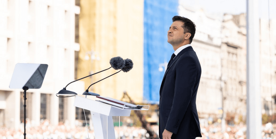 Владимир Зеленский на Дне независимости в 2021 году