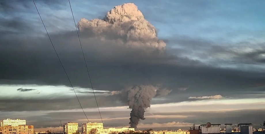 Зображення вибуху в Криму