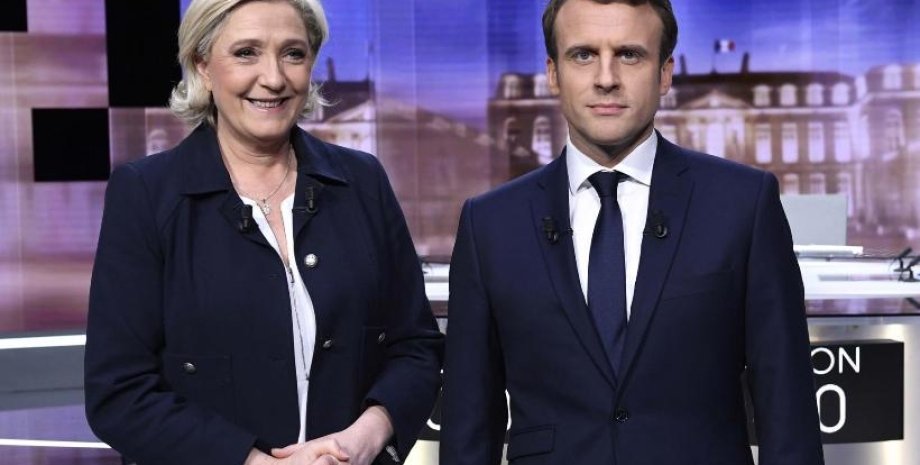 Кандидаты в президенты: Марин Ле Пен и Эммануэль Макрон / Фото из открытых источников