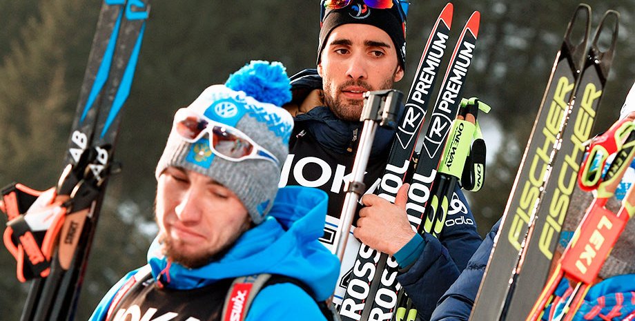 Александр Логинов (на переднем плане) и Мартин Фуркад / Фото: РИА Новости