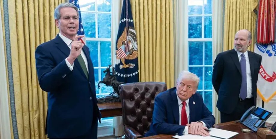 Скотт Бессент і Дональд Трамп