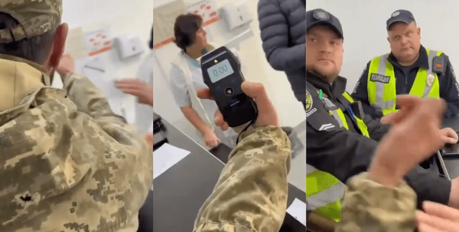 Украина скандал, военный алкотест, военный алкотестер, военный контузия